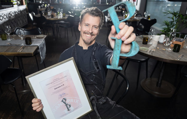 Paul Svensson, författare till “Grönsaker från A-Ö” som vann Publishingprisets Grand Prix Print 2020.
Foto: Stina Stjernkvist