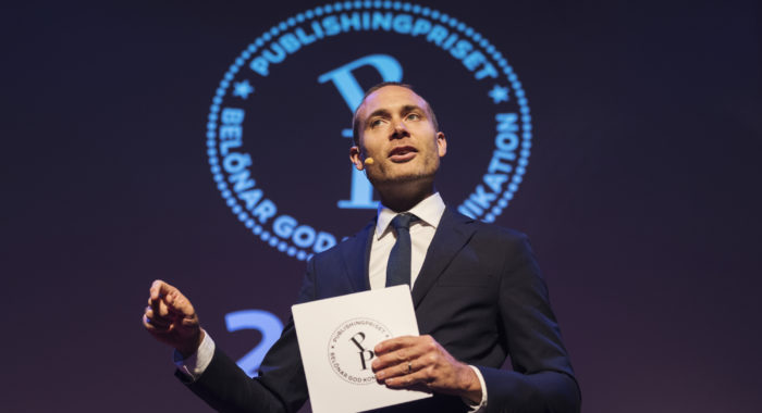 Jesper Rönndahl till Publishingpriset – igen! STOCKHOLM 20171023
Svenska Publishingpriset 2017.
Foto: Stina Stjernkvist